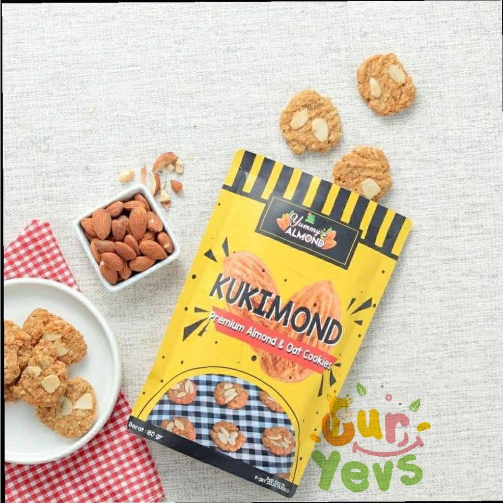 Almom Kukimond BUTTER MILK Premium Almond &amp; Oat Cookies Pelancar Asi / Asi Booster