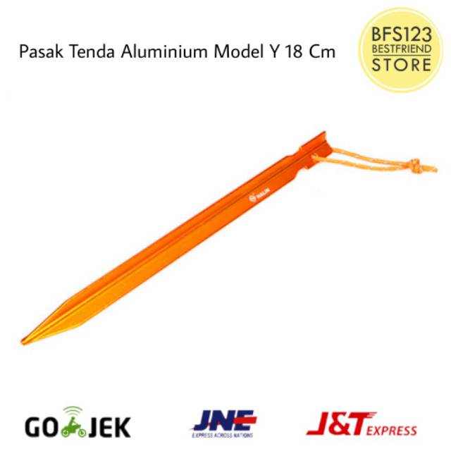 Pasak Tenda Alumunium Ultralight Model Y 18 Cm