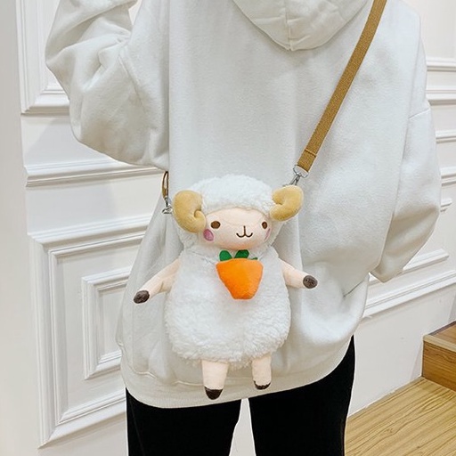 PLUSH DOLL GOAT SLING BAG LUCU GEMES