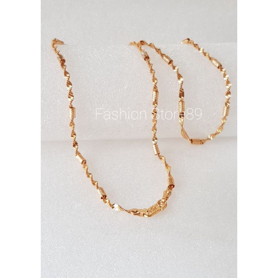 Ready Kalung Fashion import lapis emas 18K kalung dewasa fashion import