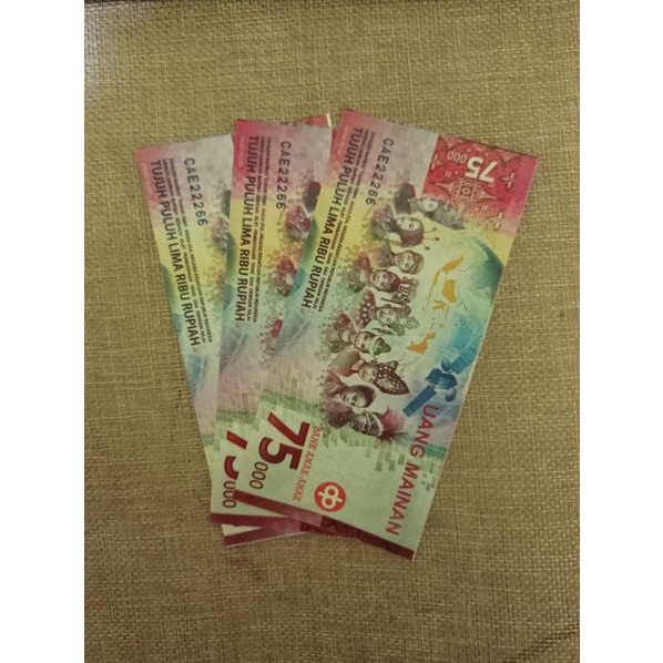 Uang Mainan Mahar Uang Kertas Mainan Uang Replika Uang Dekorasi Mahar Uang Uangan