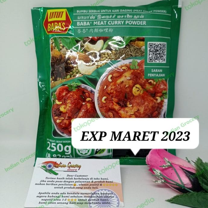 

.........] Serbuk Kari Daging Babas / Meat Curry Powder Babas 250gr