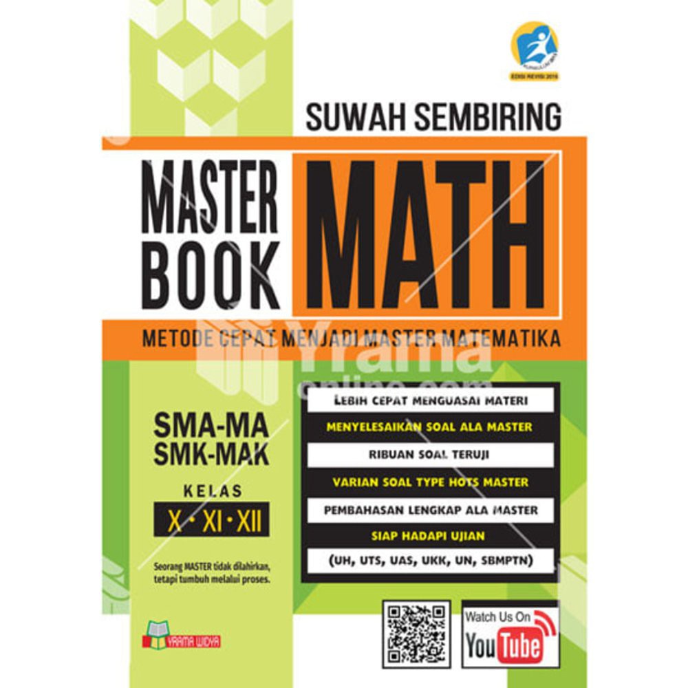 BUKU MASTER BOOK OF MATH SMA   MASTER BOOK MATEMATIKA Murah