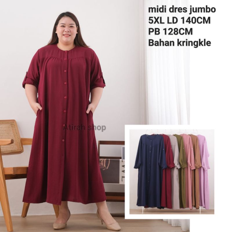 long tunik polos jumbo