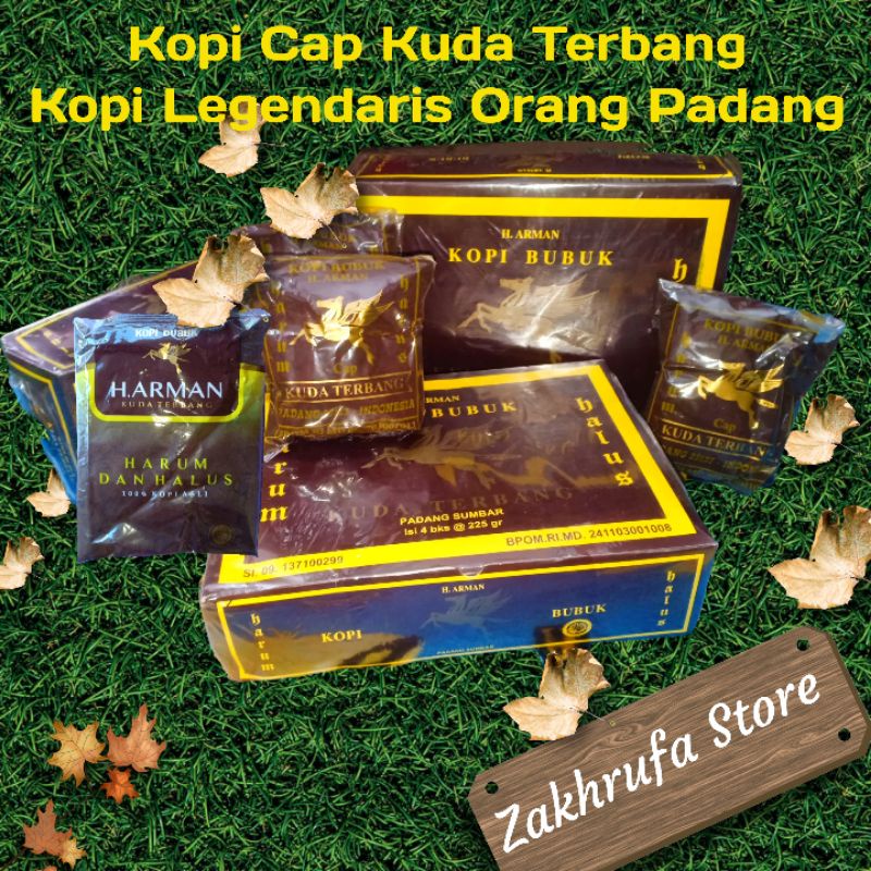 

Kopi Legendaris Urang Minang KOPI BUBUK CAP KUDA TERBANG Harum dan Halus