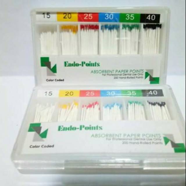 Dental Root Canal 5X Dental Endo Absorbent Paper Points 25# Taper 0.06 ...