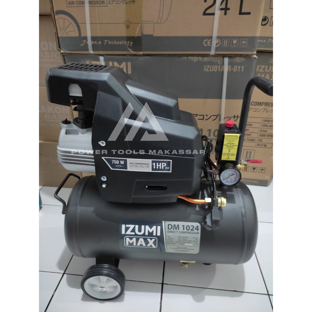 Mesin Kompresor Angin 1 HP 24 L / Air Direct Compresor Angin 1 PK IZUMI DD 1024