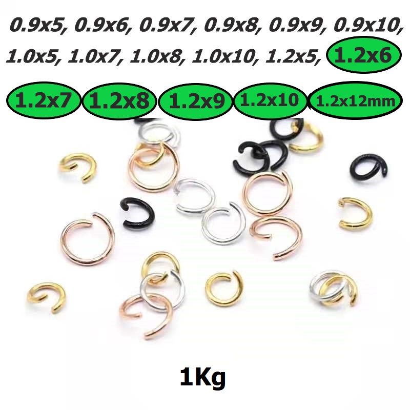 Ring Tebal 1.2mm Terbuka 7-12mm Harga/1kg