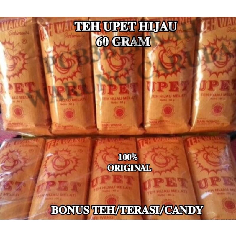 

Teh Upet Hijau aroma Melati 60 Gram BONUS Pilih