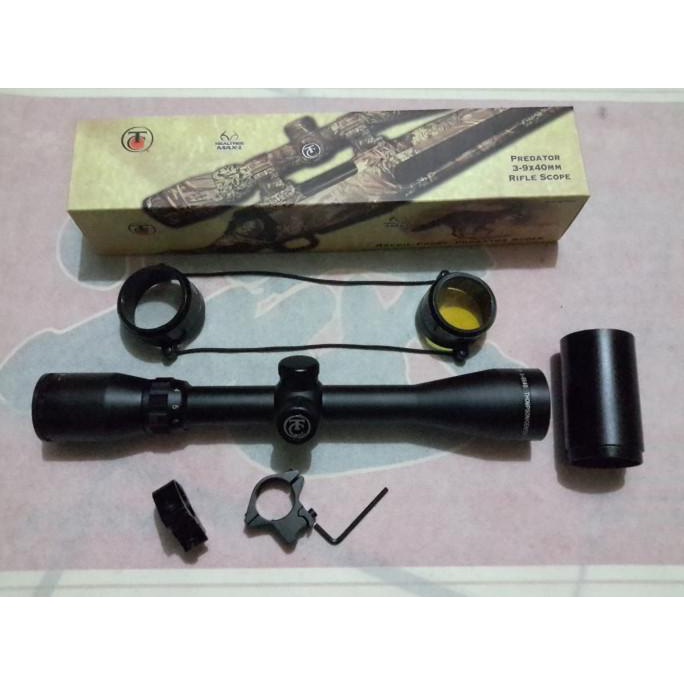 Telescope Thompson 3-9X40 Sunhide Coating Ungu Teropong Senapan Tele Terlaris