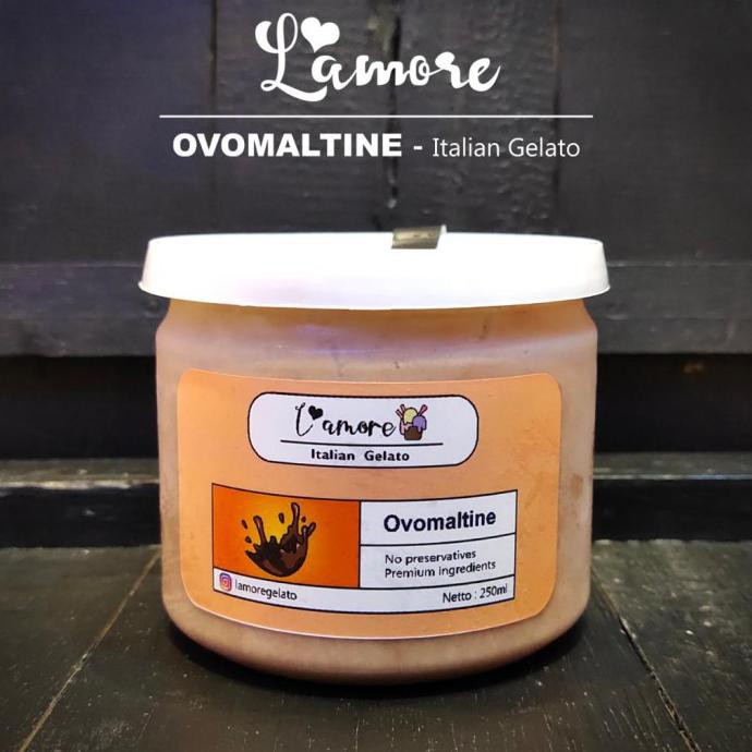 

Ovamaltine Gelato By Lamore - 250 Ml Ready Stok