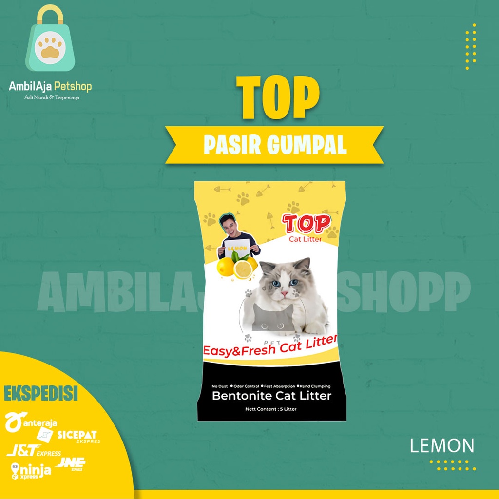 Pasir Kucing TOP 25 L All Varian (KHUSUS GRAB GOSEND)