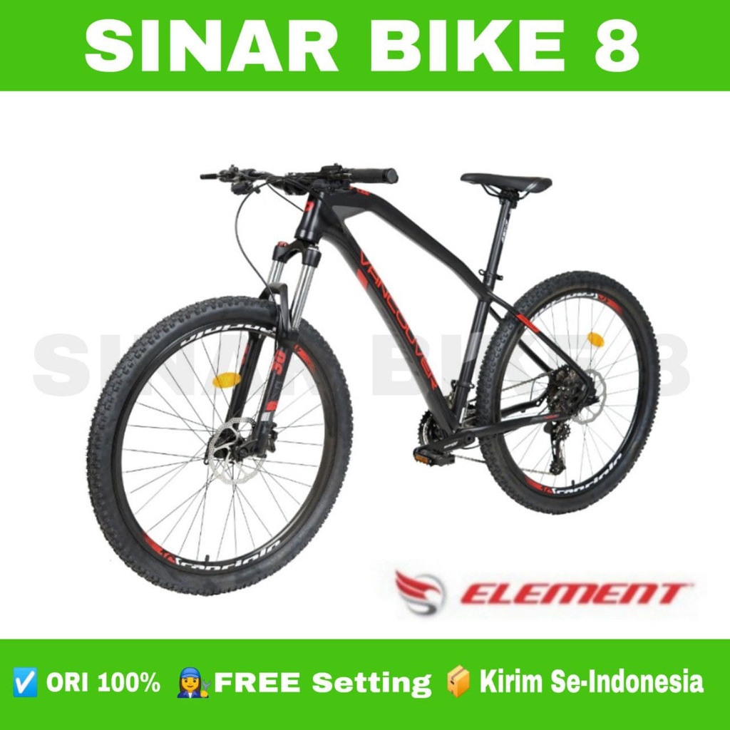 Sepeda Gunung MTB ELEMENT VANCOUVER Z12 Ukura 27.5 Inch Alloy 2 x 12 Speed