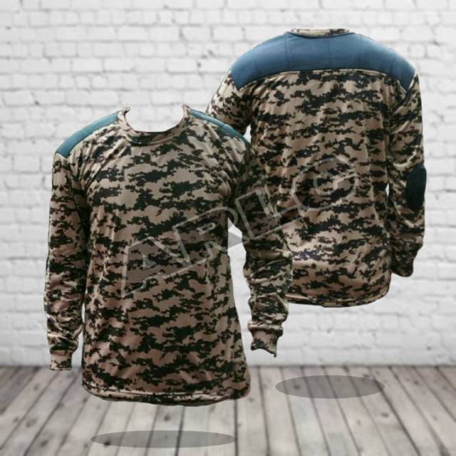 kaos panjang loreng pramuka digital/kaos panjang deker bantalan army PDL outdoor