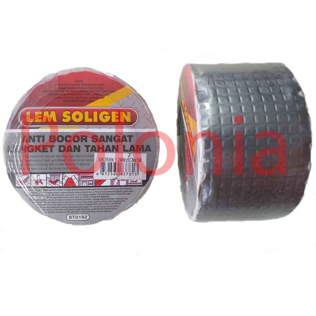 COD Lem Seng Soligen  3 Meter / WATER PROOFING Lem Anti Bocor Asbes talang Atap Flinkote Genteng Tam