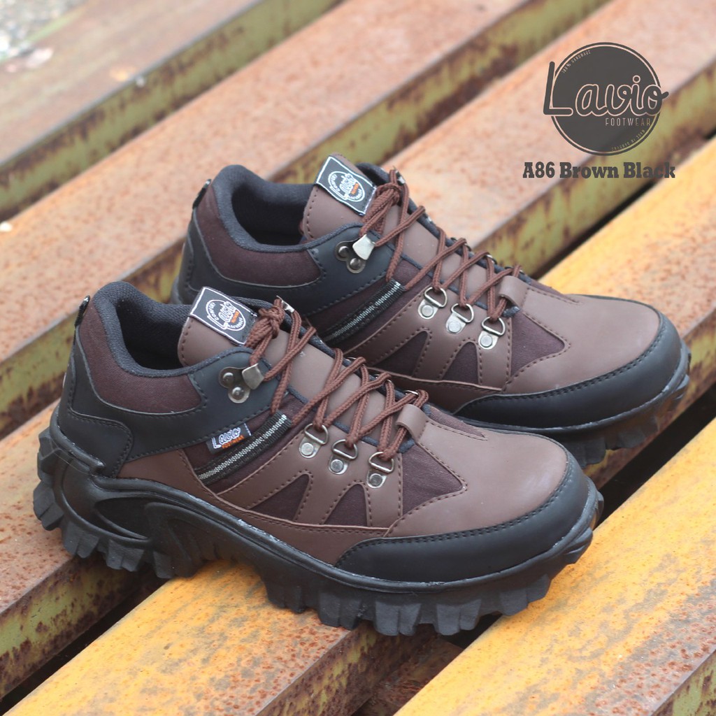 BIG SIZE 44-45 SEPATU SAFETY PRIA UJUNG BESI SEMI BOOTS KEREN A86 ORIGINAL SAFETY PROYEK, OUTDOOR