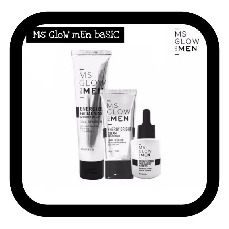 [TERMURAH] MS GLOW MEN POWER SERUM PAKET BASIC