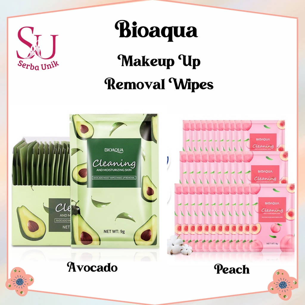 Bioaqua Peach Delicate Skin Makeup Removal Wipes & Avocado Moist Wipes
Makeup Removal 9g