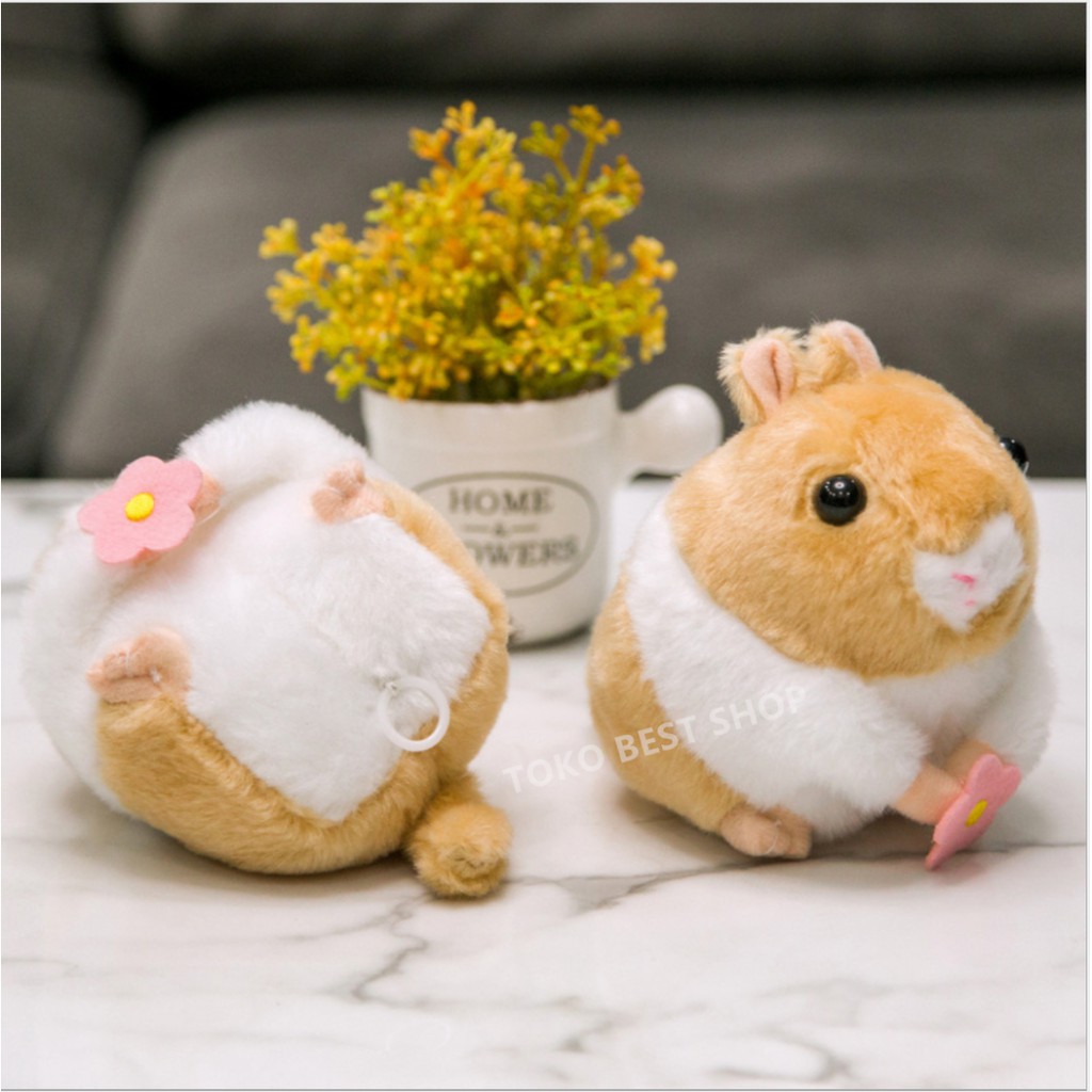 Simulasi mainan mewah Elektronik kelinci lucu bisa berjalan dan melompat hidung dan telinga melompat-8