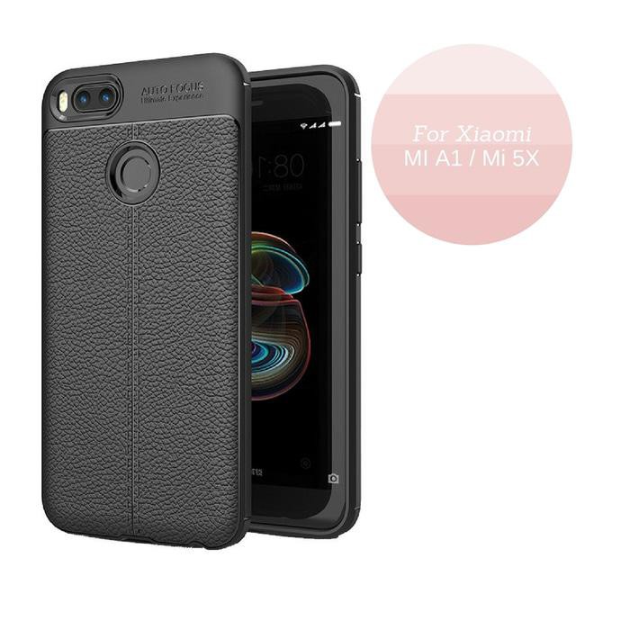 Case Leather Autofocus Xiaomi Mi A1 / Mi 5X Experience - Hitam Keren