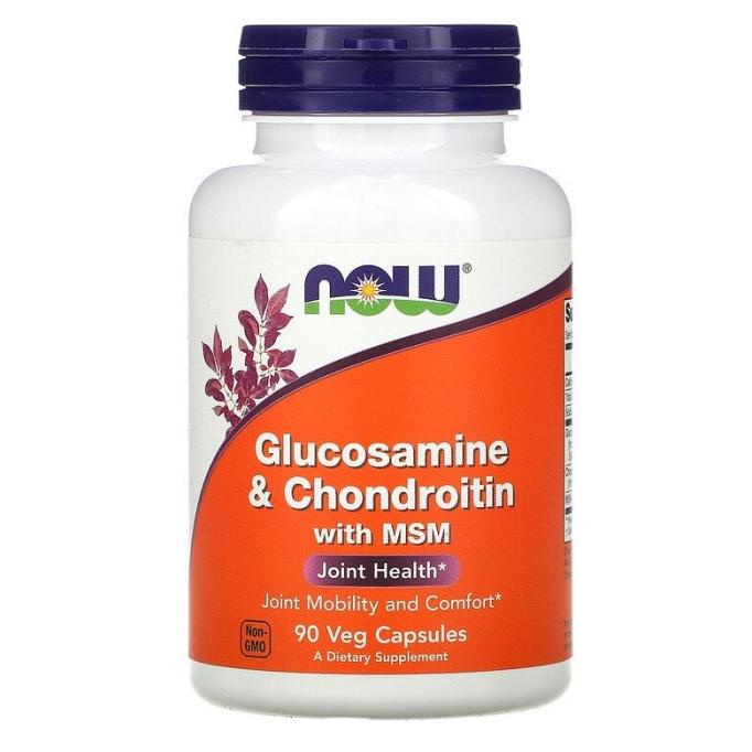 NOW Glucosamine Chondroitin MSM Glukosamin Suplemen Persendian