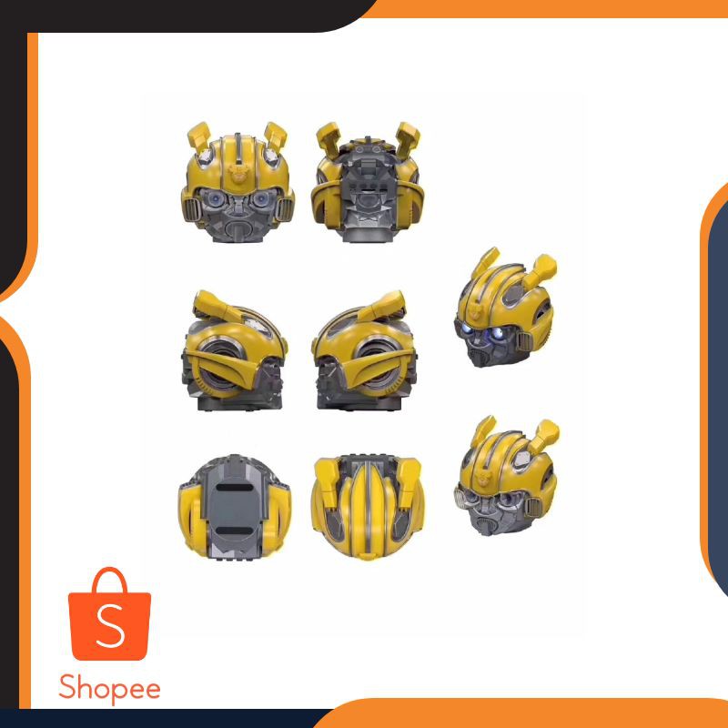 Bluetooth Headset Bumblebee caera Speaker Bluetooth Mini dengan Lampu LED untuk Hadiah Natal