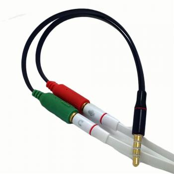 IDN - SPLITTER AUDIO CABLE 3.5MM MALE TO 3.5MM HIFI MIC HEADPHONE - AV123