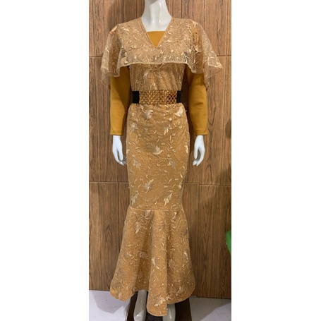 Kathryn collection #206 ,GAMIS DUYUNG SCUBA KOMBINASI TILE GLITER MUTIARA IMPORT PREMIUM