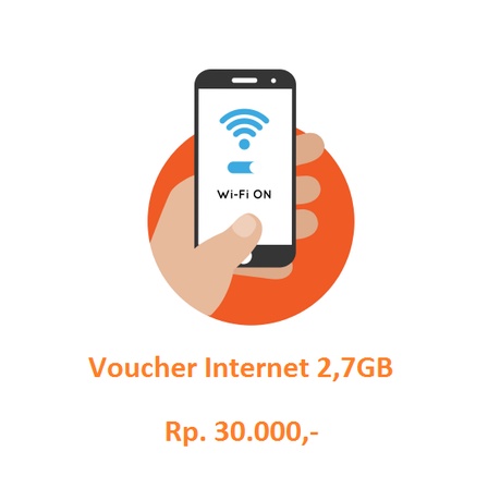 Voucher Internet Satelit WIFI VSAT 2.7 Gigabyte