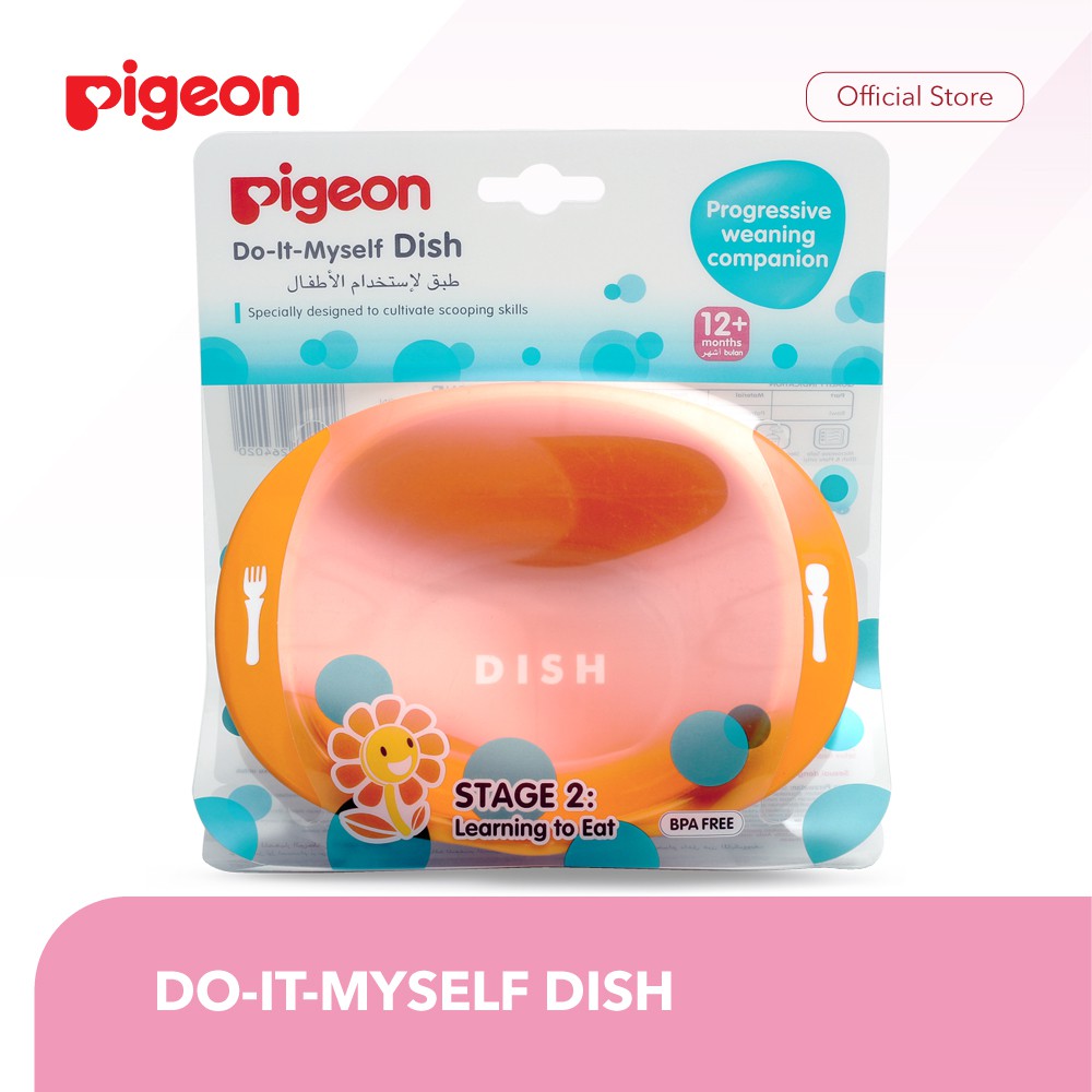 PIGEON Do It Myself Dish | Perlengkapan Makan Bayi | Shopee Indonesia