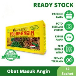 Terbaru!! Tolak Angin Cair Dus isi 12 sachet - Meredakan Masuk Angin, Kembung