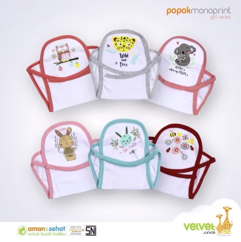 Jual 3 PCS POPOK TALI KAIN VELVET JUNIOR PARADE OF JOY / BRILLIANT BLUE