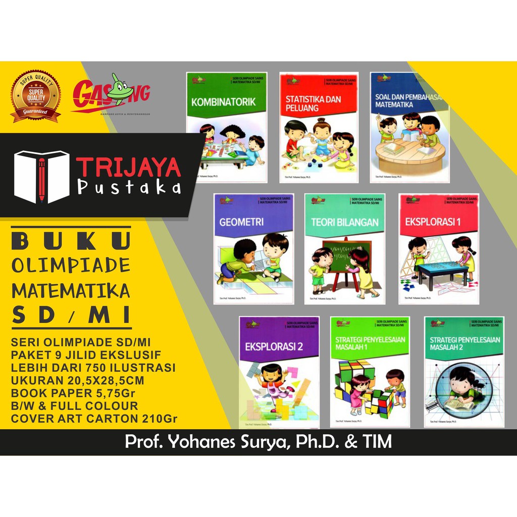 BUKU OLIMPIADE OSN SAINS MATEMATIKA SD MI TIM Prof Yohanes Surya Ph D