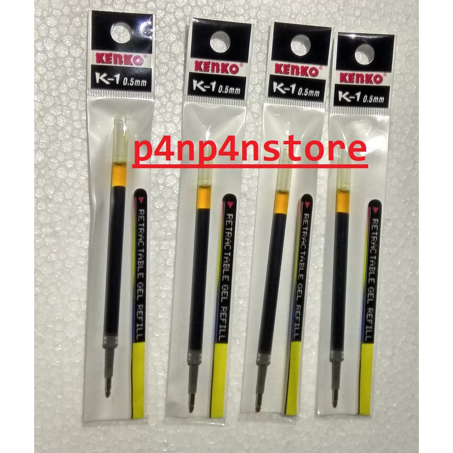 

[ 1 LUSIN ] Refill Gel Pen K-1 KENKO / Retractable Gel 0,5mm