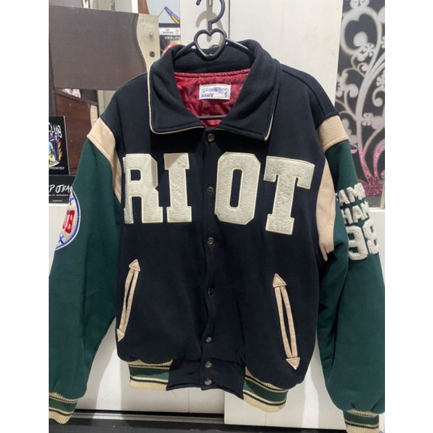 JACKET RAW TYPE RIOT VARSITY CHAMP TOMCATS LIMITED EDITION ORIGINAL RTR RAWTYPE TOMCAT AUTHENTIC