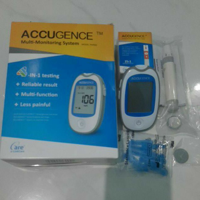 Alat Pemeriksaan Darah Merk Accugence 4 in 1