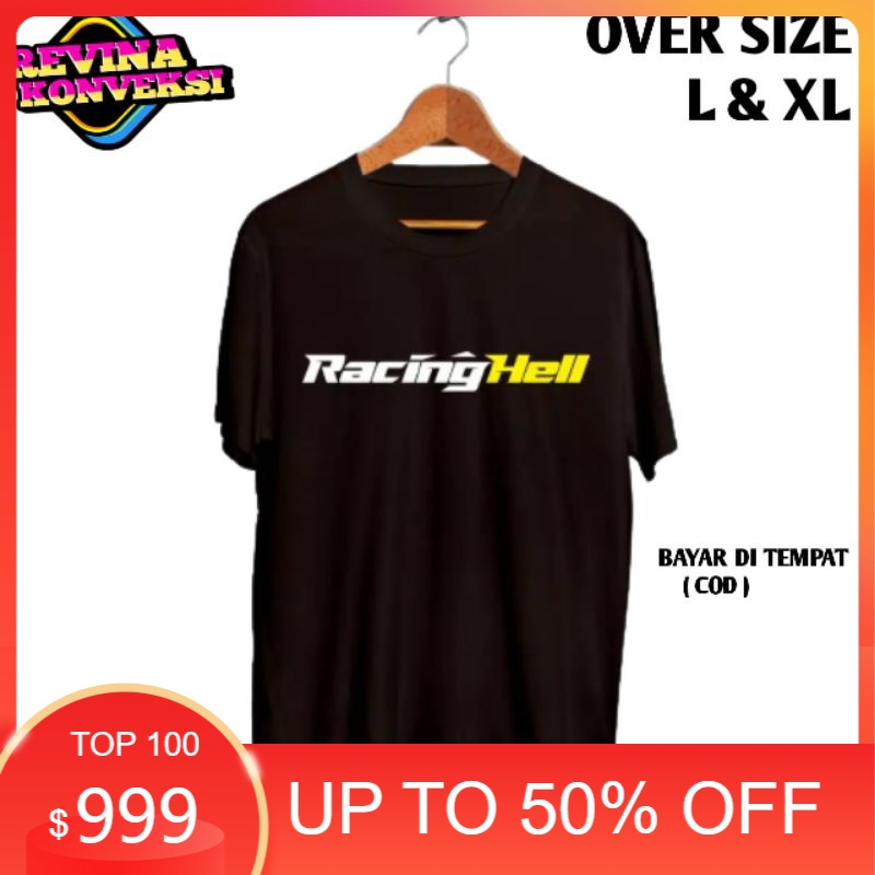 KAOS RACING HELL / BAJU RACING HELL / BAJU HITAM / WARNA HITAM