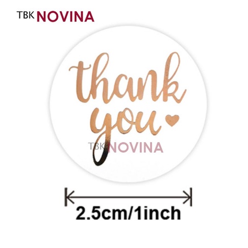 [KODE 109] Stiker Thank You / Label Segel Thank You (10 pcs)