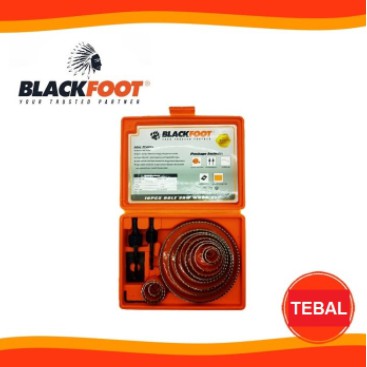 BLACKFOOT Hole Saw Holesaw Mata Bor Kayu Set 16 Pcs 19-127mm TEBALL!!