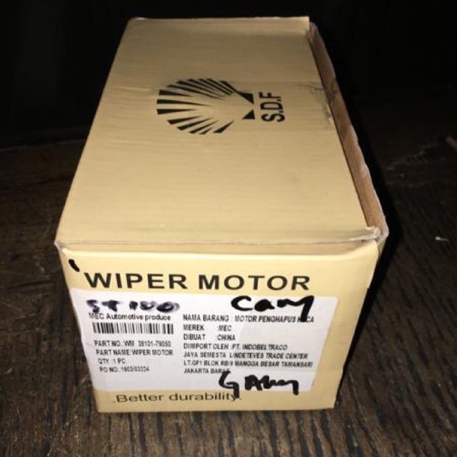 Dinamo Wiper Carry 1.0 - Motor Wiper Carry 1.0