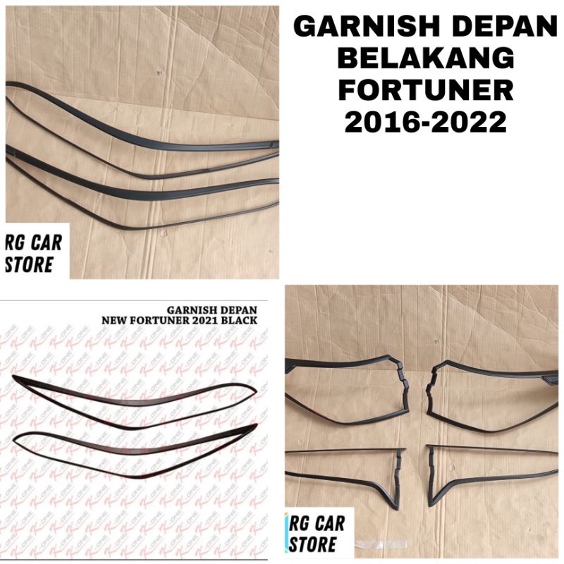 GARNISH DEPAN BELAKANG FORTUNER 2016-2022-GARNISH LAMPU DEPAN BELAKANG FORTUNER 2016-2022