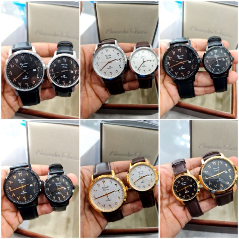 jam tangan alexandre christie ac1024 leather arabic primo stell ac1007 1024