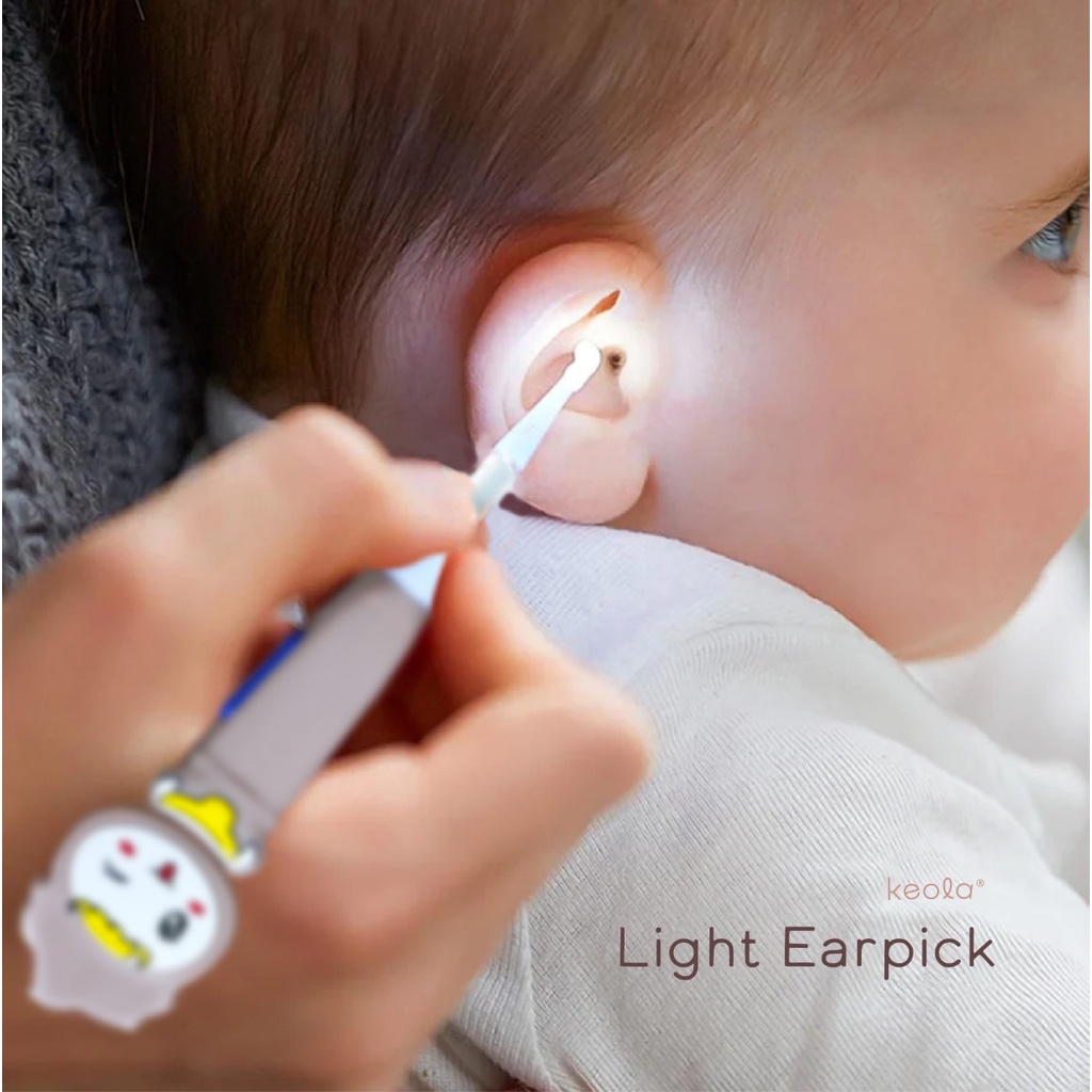 T24 - Keola Earpick LED / Pembersih Telinga Anak Karakter / Korek Kuping Anak