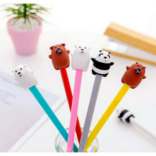 

Pulpen Motif Bears Gel Pen / Ballpoint Sekolah / Pena Import