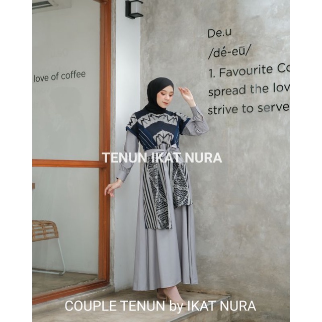 ( READY STOK ) DRESS RAISA Couple Tenun Lebaran Baju Kondangan