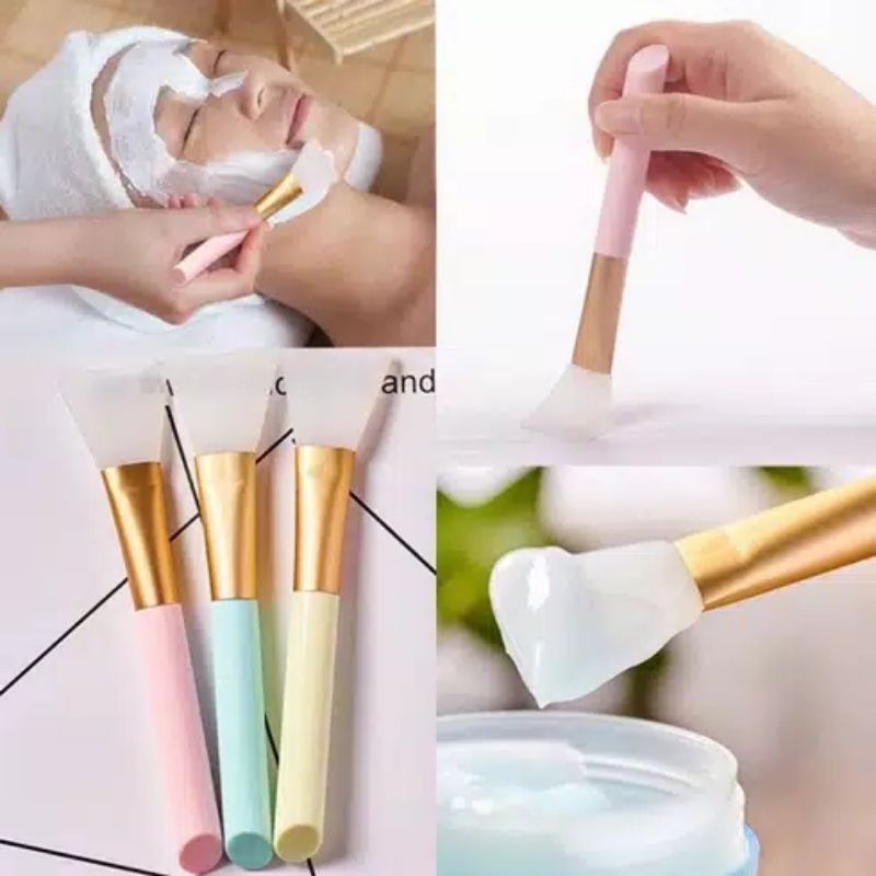 Kuas Silikon Brush Silicon Spatula untuk Masker