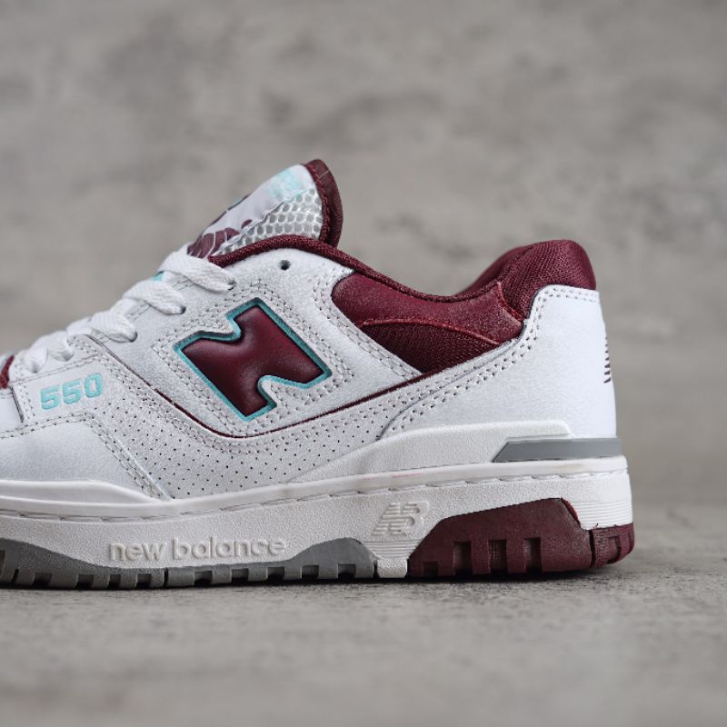 New Balance 550 White Burgundy