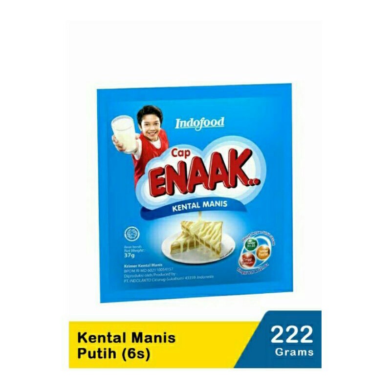 Cap Enaak Kental Manis Putih 6x37g