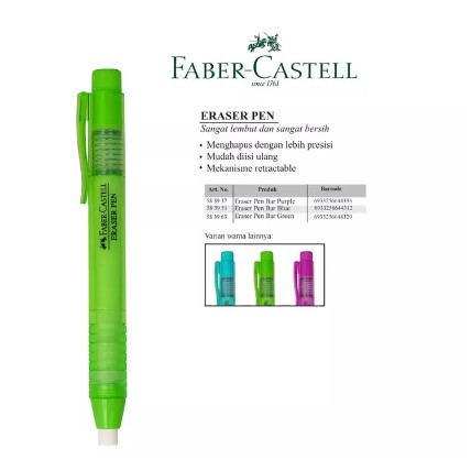 

Faber Castell Eraser Mechanic Pen Penghapus Mekanik Untuk Detail Garis ORIGINAL