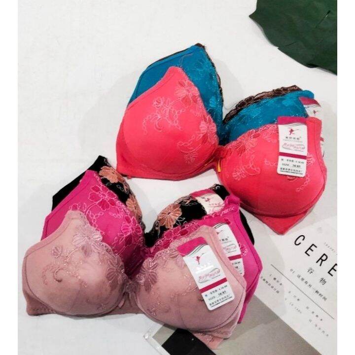 BRA BH FASHION BORDIR KAIT 2 BUSA TANPA KAWAT PREMIUM BRA